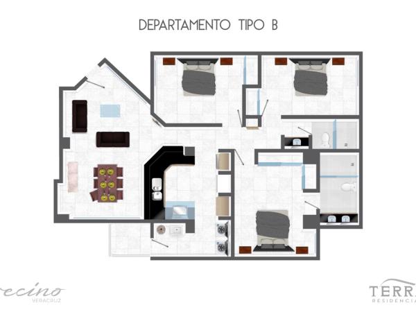 Terra Residencial : photo 3 de la chambre appartement 3 chambres