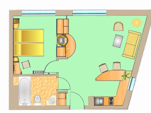 Suite Hotel Leipzig : photo 3 de la chambre suite (3-4 adultes)