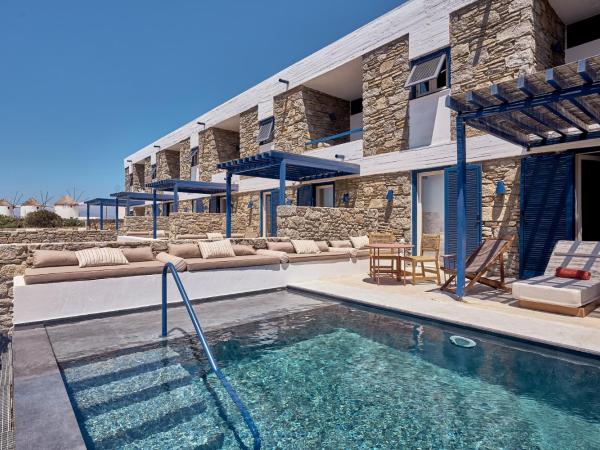Mykonos Theoxenia, a member of Design Hotels : photo 8 de la chambre suite premium avec piscine privée - vue sur jardin