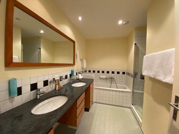 Thermal Hotels & Walliser Alpentherme Leukerbad : photo 6 de la chambre suite supérieure grand bain