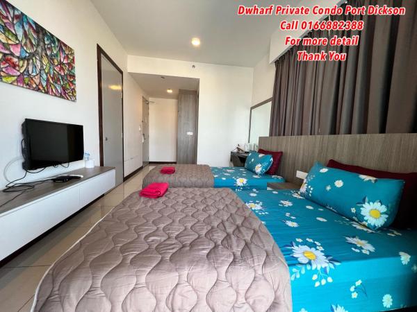 D Wharf Port Dickson Private Condo Waterfront : photo 1 de la chambre chambre lits jumeaux standard