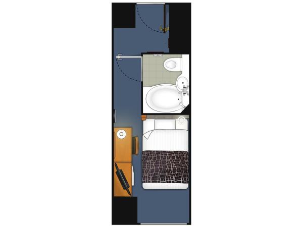 APA Hotel Kyoto Gion Excellent : photo 8 de la chambre chambre simple - fumeurs