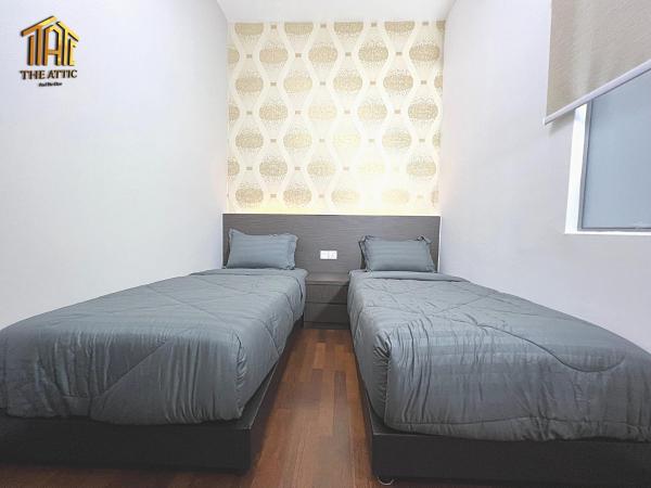 Attic Home Melaka Silverscape Residence & Jonker : photo 8 de la chambre luxury family 2 bedroom suite (private bathtub and sea view)