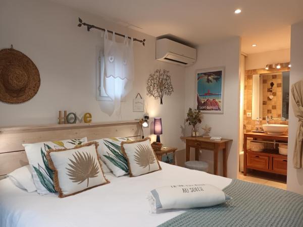 Jolie petite suite Côte d'Azur. : photo 3 de la chambre chambre double avec salle de bains privative extérieure