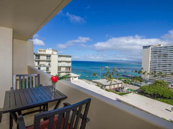 Diamond Head Beach Hotel : photo 2 de la chambre chambre lit queen-size - vue sur mer