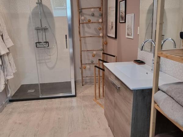 Au Nid des Champs, Agréable chambre d'hôtes, proche de Chartres : photo 5 de la chambre chambre double avec salle de bains privative