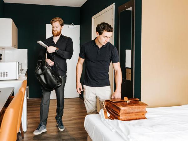 The Hague Teleport Hotel : photo 2 de la chambre studio lits jumeaux