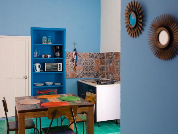 Casa del Solar Centro Cozumel - Wifi gratuito Fibra Óptica 200 Mbps : photo 10 de la chambre appartement - rez-de-chaussée