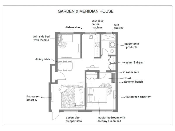 1818 Meridian House Apartments and Suites by Eskape Collection : photo 1 de la chambre appartement 2 chambres avec cuisine