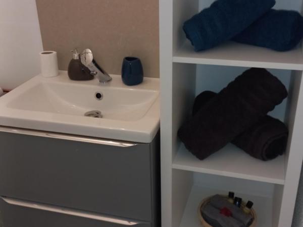 Adorable studio avec entrée indépendante : photo 2 de la chambre chambre double avec salle de bains privative