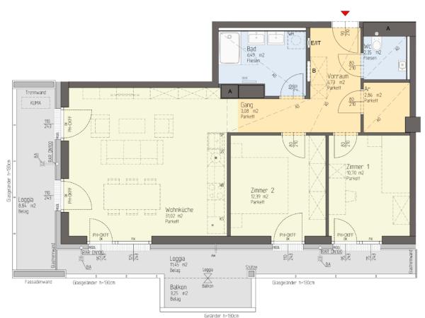 Vienna Residence, Marina Tower - Danube : photo 2 de la chambre suite 2 chambres