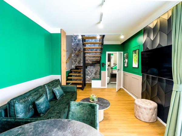 Aparthotel Green Concrete - nowy, ekologiczny hotel w Świnoujściu, Darmowy Bus Na Plażę, Free Shuttle Bus : photo 5 de la chambre appartement en duplex