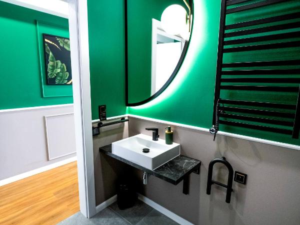 Aparthotel Green Concrete - nowy, ekologiczny hotel w Świnoujściu, Darmowy Bus Na Plażę, Free Shuttle Bus : photo 3 de la chambre appartement 1 chambre