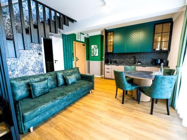 Aparthotel Green Concrete - nowy, ekologiczny hotel w Świnoujściu, Darmowy Bus Na Plażę, Free Shuttle Bus : photo 6 de la chambre appartement en duplex
