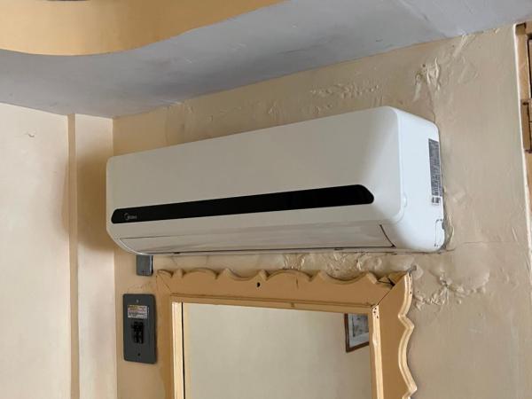 Hotel magallanes con cocineta 100 Metros de playa : photo 7 de la chambre chambre lits jumeaux avec salle de bains privative