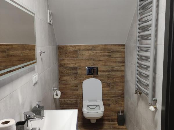 Noclegi Budomas Wrocław-Szymanów Klima-ParkigFree-SmartTv : photo 3 de la chambre chambre double avec salle de bains privative