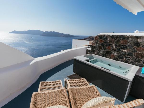 Aspa Caves : photo 2 de la chambre studio grotte standard avec vue sur la caldeira