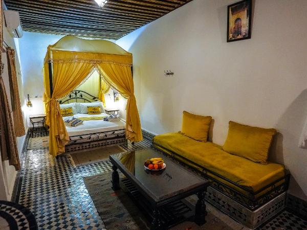 Riad Green House : photo 1 de la chambre suite familiale avec balcon