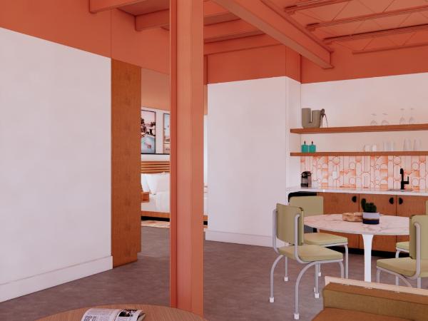 The Myriad Hotel : photo 2 de la chambre suite lit king-size avec balcon