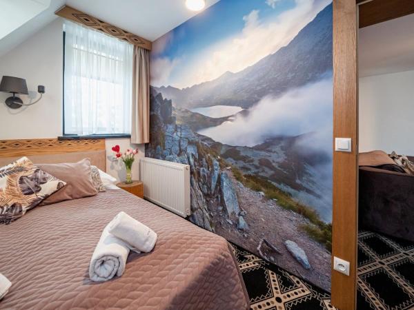 Serce Tatr Residence Zakopane - blisko Krupówek : photo 5 de la chambre appartement 2 chambres avec baignoire spa