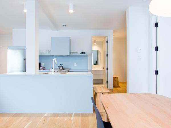 Les Lofts St-François - Par Les Lofts Vieux-Quebec : photo 4 de la chambre appartement 2 chambres avec balcon privé et spa - sf502