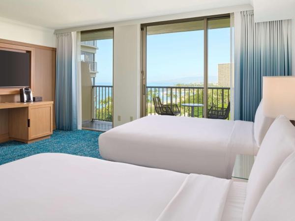 OUTRIGGER Reef Waikiki Beach Resort : photo 1 de la chambre hébergement 2 lit queen-size tour océan - vue sur océan