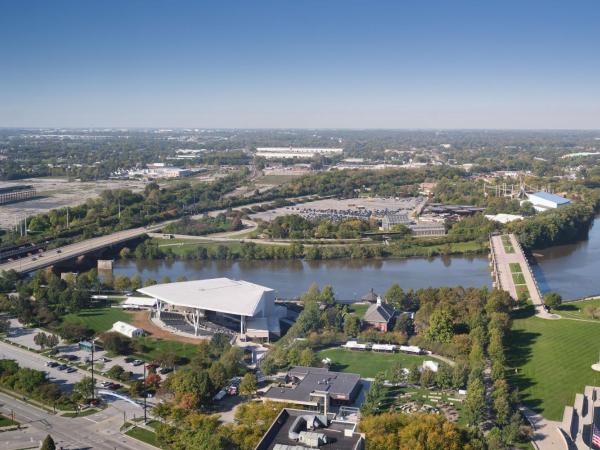 JW Marriott Indianapolis : photo 4 de la chambre chambre lit king-size avec vue - Étage supérieur