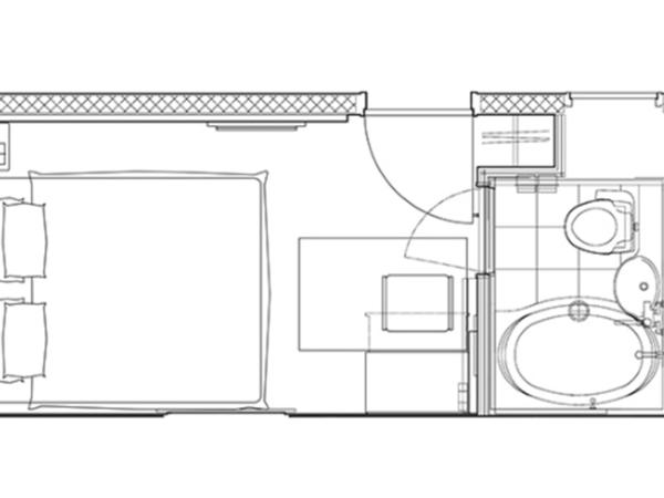 Hotel Nihonbashi Saibo : photo 1 de la chambre chambre lit queen-size - fumeurs