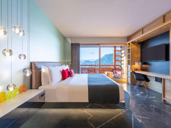 W Verbier : photo 3 de la chambre chambre spectacular avec 1 lit king-size - meilleure vue sur vallée
