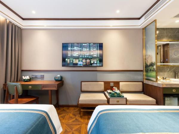 Time Traveller Boutique Hotel - Near Beijing National Stadium , Olympic Forest Park , National Convention Centre, Chinese Academy of Sciences, Beishatan subway station, Free laundryTourism consultation : photo 2 de la chambre chambre lits jumeaux