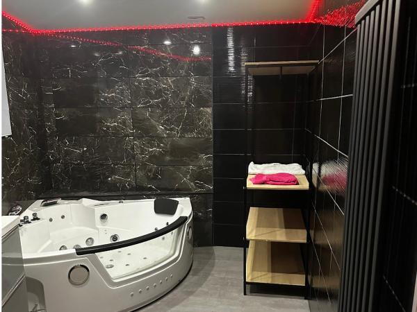 Le Petit Nid Douillet Spa Balneo : photo 9 de la chambre chambre double avec salle de bains privative