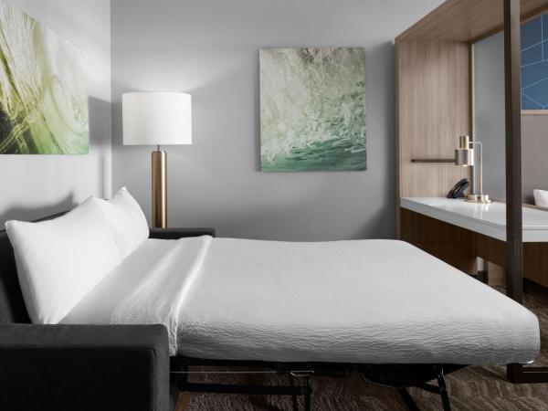 SpringHill Suites by Marriott Myrtle Beach Oceanfront : photo 5 de la chambre suite lit king-size avec canapé-lit et balcon - côté océan