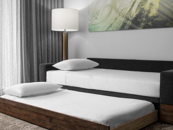 SpringHill Suites by Marriott Myrtle Beach Oceanfront : photo 5 de la chambre suite 1 chambre lit queen-size avec canapé-lit et balcon - côté océan