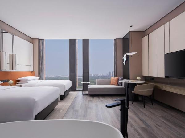 Tianjin Marriott Hotel National Convention and Exhibition Center : photo 5 de la chambre chambre deluxe avec 2 lits doubles