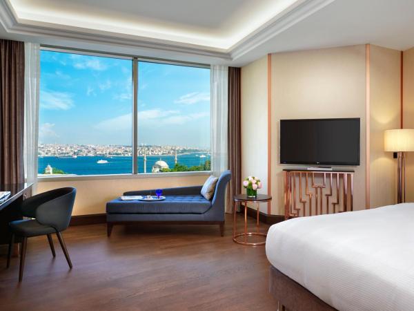 The Ritz-Carlton, Istanbul at the Bosphorus : photo 1 de la chambre suite lit king-size présidentielle avec terrasse et bain à remous - vue sur le bosphore, accès au club lounge