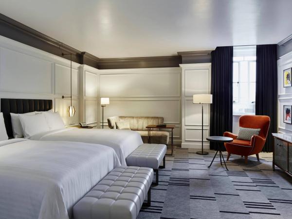 London Marriott Hotel County Hall : photo 1 de la chambre chambre avec 2 lits doubles - vue sur rivière