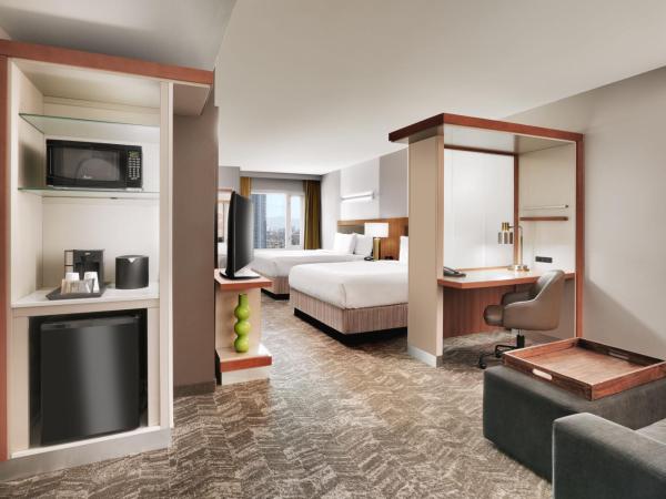 SpringHill Suites by Marriott Las Vegas Convention Center : photo 1 de la chambre studio lit queen-size de luxe avec lit gigogne