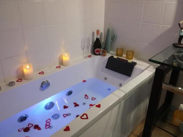 Villa Saint Barth : photo 10 de la chambre chambre double avec baignoire spa