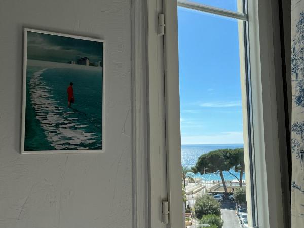 Hôtel Eden - La Baigneuse : photo 10 de la chambre chambre lits jumeaux - vue sur mer