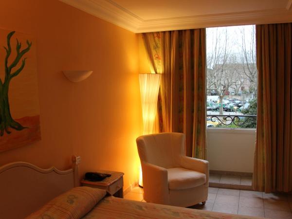 Hôtel Les Palmiers : photo 9 de la chambre chambre double deluxe avec baignoire