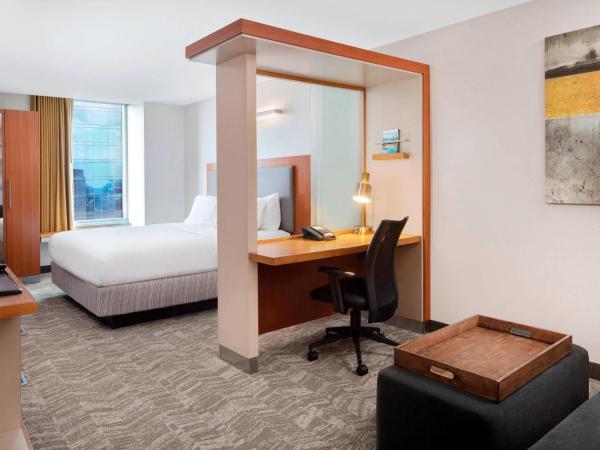 SpringHill Suites Indianapolis Downtown : photo 1 de la chambre studio, king, sofa bed, city view, high floor