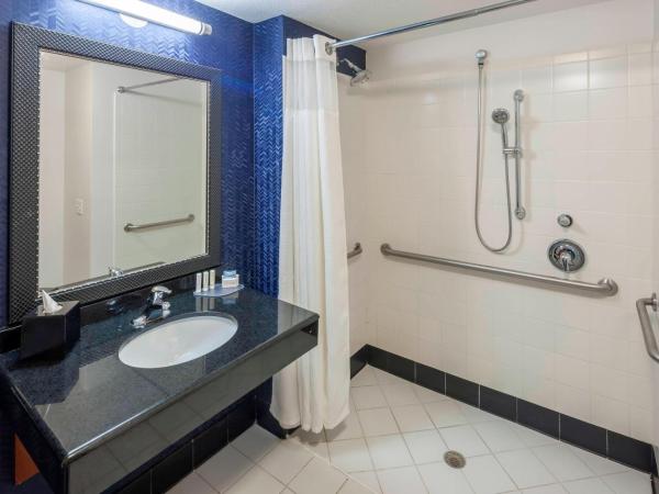 Fairfield Inn & Suites by Marriott Austin Parmer Tech Ridge : photo 5 de la chambre chambre lit king-size avec douche accessible en fauteuil roulant - accessible aux personnes à mobilité réduite et aux malentendants