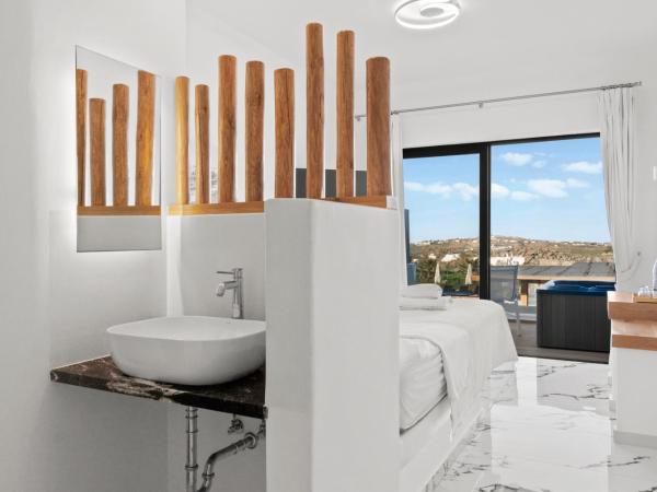 Bianco a Nero Mykonos : photo 3 de la chambre suite avec jacuzzi