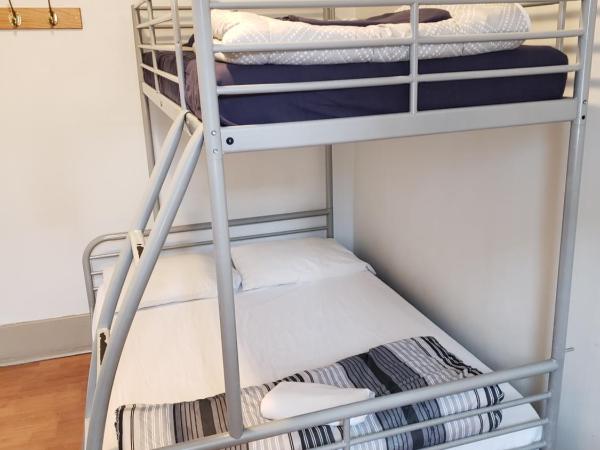St. Clair Hotel Hostel : photo 1 de la chambre hébergement lits superposés triples avec salle de bains commune