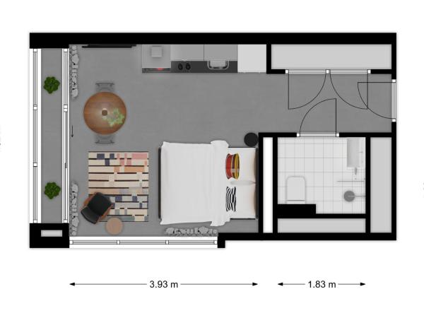 Cityden BoLo District : photo 6 de la chambre studio