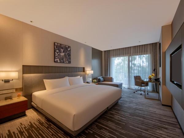 Dongguan Forum Hotel and Apartment - Former Pullman hotel Dongguan Forum : photo 2 de la chambre deluxe king size bed room, city view