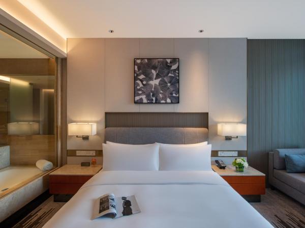 Dongguan Forum Hotel and Apartment - Former Pullman hotel Dongguan Forum : photo 3 de la chambre deluxe king size bed room, city view