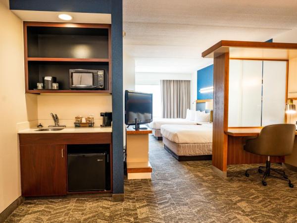 Springhill Suites by Marriott San Antonio Alamo Plaza/Convention Center : photo 1 de la chambre suite avec 2 lits queen-size et canapé-lit