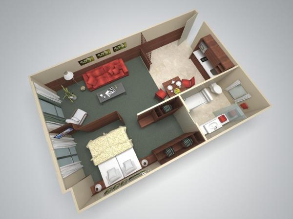 Acacia Suite : photo 6 de la chambre appartement avec kitchenette (1-2 adultes)