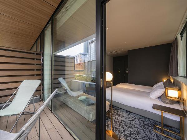 GINZA HOTEL by GRANBELL : photo 7 de la chambre chambre lits jumeaux de luxe avec terrasse (pour 3 personnes) - non-fumeurs